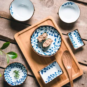 Akari Blue and White Japanese Sauce Dish